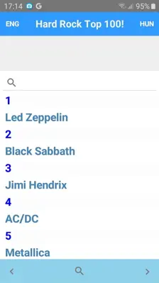 Hard Rock Top 100 android App screenshot 1